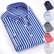 Load image into Gallery viewer, Men Striped Shirts Slim Fit