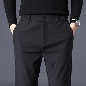 Mens Winter Casual Pants Stretch Slim Fit