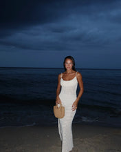 Load image into Gallery viewer, Sexy Knit Cut Out Tassel Spaghetti Strap Bodycon Beach Maxi Dress Summer Women&#39;s Holiday Club Party Outfit Swimsuit Cover Up K10