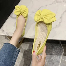 Load image into Gallery viewer, New Fashion Pumps  Soft Casual Women Sneakers 2024 Fashion Women Low Heel Square Toe Bow Solid Color Ladies Flat Shoes