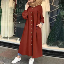 Load image into Gallery viewer, Muslim Long Kimono Hijab Dress for Women