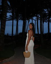 Load image into Gallery viewer, Sexy Knit Cut Out Tassel Spaghetti Strap Bodycon Beach Maxi Dress Summer Women&#39;s Holiday Club Party Outfit Swimsuit Cover Up K10
