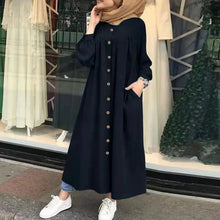 Load image into Gallery viewer, Muslim Long Kimono Hijab Dress for Women