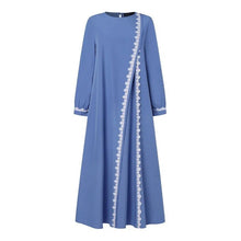 Load image into Gallery viewer, Women&#39;s Long Sleeve Lace Robe, Ramadan, Islamic, Arab, Muslima Dress