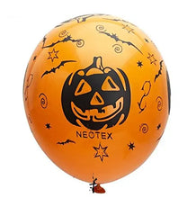 Load image into Gallery viewer, 30/10Pcs Scary Halloween Balloons Kids Toys Pumpkin Skeleton Ghost Bar Party Decor Balloon Halloween Black Orange Latex Balloon