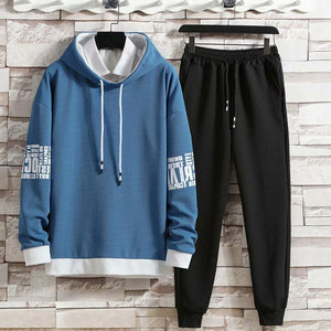 Men Hoodie Fitness Gym Sportswear Suit