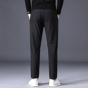 Mens Winter Casual Pants Stretch Slim Fit