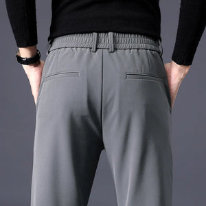Mens Winter Casual Pants Stretch Slim Fit