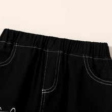 Load image into Gallery viewer, Girls&#39; Clothing Black Jeans Girls&#39; Pants Printed Pattern