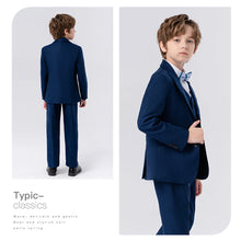Load image into Gallery viewer, New 5 Piece Boy&#39;s Suit Set Formal Classy Kids Tuxedo Set