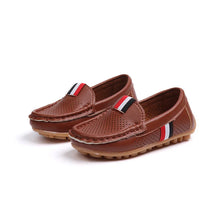 Load image into Gallery viewer, Boys Leather Flats Slip-on Loafers Soft Classic Fashion Toddlers Shoes
