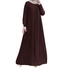 Load image into Gallery viewer, Women Muslim Abaya Dubai Long Sleeve Fashion A Line Robe Femme Islam Clothing
