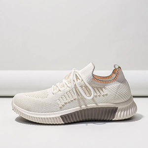Women Lace Up Running Shoes Sporty Outdoor Sneakers
