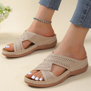 Women Summer Low Heels Slippers