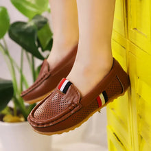 Load image into Gallery viewer, Boys Leather Flats Slip-on Loafers Soft Classic Fashion Toddlers Shoes