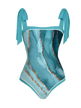 Load image into Gallery viewer, Women Marble Ripple Print Bikini