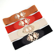 Load image into Gallery viewer, Women&#39;s Fashionable Golden Imitation Gemstone Shape Belt