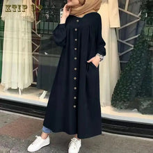 Load image into Gallery viewer, Muslim Long Kimono Hijab Dress for Women