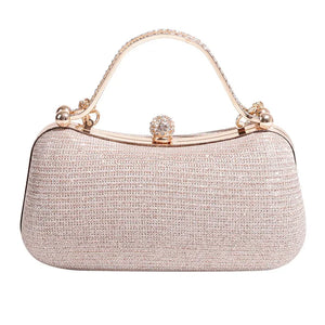 Women Elegant Crystal Bridal Wedding Clutch Bags