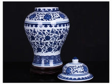 Load image into Gallery viewer, Blue And White Ceramic General Jar Artwork Storage Jar