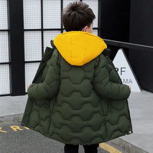 Load image into Gallery viewer, Boys Jacket Autumn Winter Thicken Warm Jackets Long Style Zipper