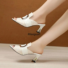 Load image into Gallery viewer, Women&#39;s Elegant Slippers High Heel Shoes