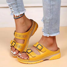 Load image into Gallery viewer, Women Fashion Thick Bottom Buckle Slippers