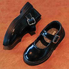 Load image into Gallery viewer, Girls Leather Fashion Princess Soft Sole Fashion School Shoes
