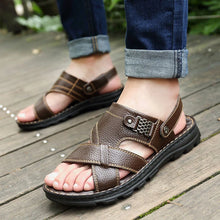 Load image into Gallery viewer, Men&#39;s Summer New Non-slip Genuine Leather Sandals