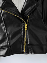 Load image into Gallery viewer, Boys Faux Leather Motorcycle Jackets Long Sleeve Outerwear Coat