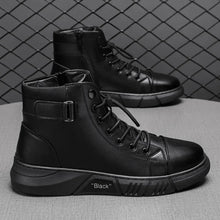 Load image into Gallery viewer, Men&#39;s Motorcycle Comfortable Platform Boots
