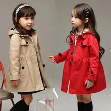 Load image into Gallery viewer, Girls Sweatshirt New Spring Autumn Long Style Hooded Coat