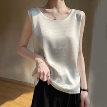 Load image into Gallery viewer, Niche Design Western-style Silk Camisole Women&#39;s V-neck Floral Print Tops