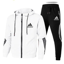 Load image into Gallery viewer, Athleisure Men&#39;s Sweatshirt &amp; Zip Sweatshirt Set