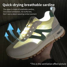 Load image into Gallery viewer, Women Genuine Leather Sneakers Lace-Up Round Toe