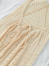 Load image into Gallery viewer, Sexy Knit Cut Out Tassel Spaghetti Strap Bodycon Beach Maxi Dress Summer Women&#39;s Holiday Club Party Outfit Swimsuit Cover Up K10