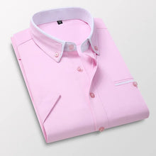 Load image into Gallery viewer, Men Short Sleeves Button Up Shirt