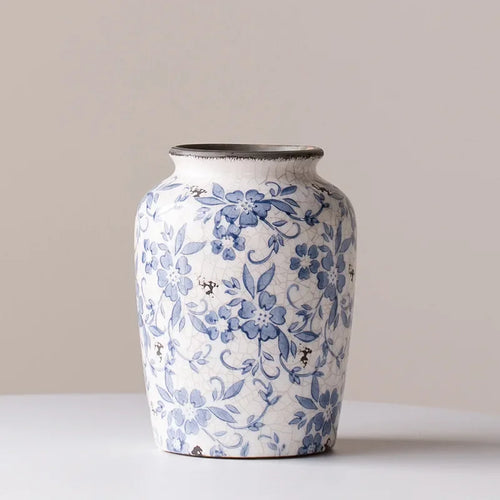 High End Blue and White Porcelain Vase