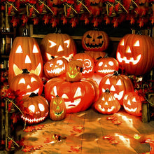 Load image into Gallery viewer, Halloween Decoration Scream Pumpkin Led Festival Accessories Decorations Bright Materials Ring Light Fairy Lights Night Outdoor
