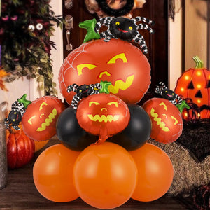 Halloween Balloons Decoration Set Bat Witch Pumpkin Film Ball Room Horror Props home decor Kids Toys