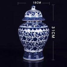 Load image into Gallery viewer, Blue And White Ceramic General Jar Artwork Storage Jar