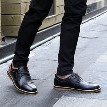 Load image into Gallery viewer, Men Genuine Leather Dress Brogue Lace Up Italian Shoes