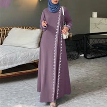 Load image into Gallery viewer, Women&#39;s Long Sleeve Lace Robe, Ramadan, Islamic, Arab, Muslima Dress