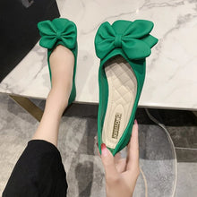 Load image into Gallery viewer, New Fashion Pumps  Soft Casual Women Sneakers 2024 Fashion Women Low Heel Square Toe Bow Solid Color Ladies Flat Shoes