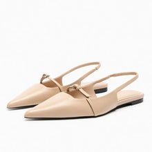 Load image into Gallery viewer, Woman Pointed Leather Flats Ballet Shoes