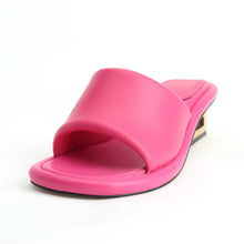 Load image into Gallery viewer, Women White Fend Mid Heel Sandals