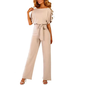 Ladies Jumpsuit  Elegant Ladies Tight Waist Slim Jumpsuit