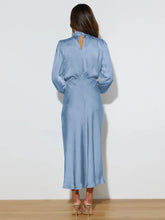 Load image into Gallery viewer, Spring Summer New High-End Satin Long Sleeved Dress