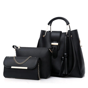 Women Cross Body One Shoulder Versatile Tote Bag Multi-Piece Set Bag