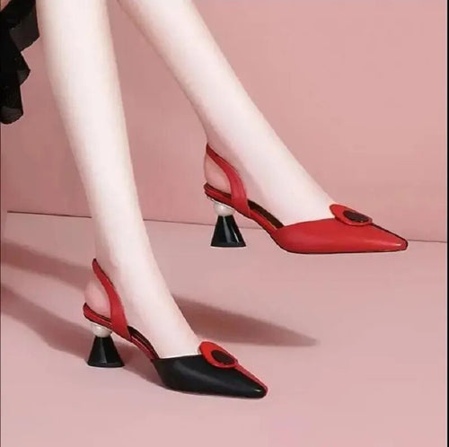 Women High Quality Comfort European Square Heel Shoes